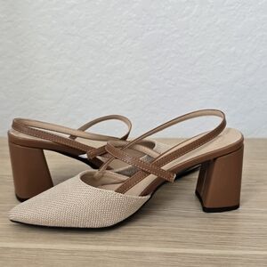 Point Toe Slingback Heels